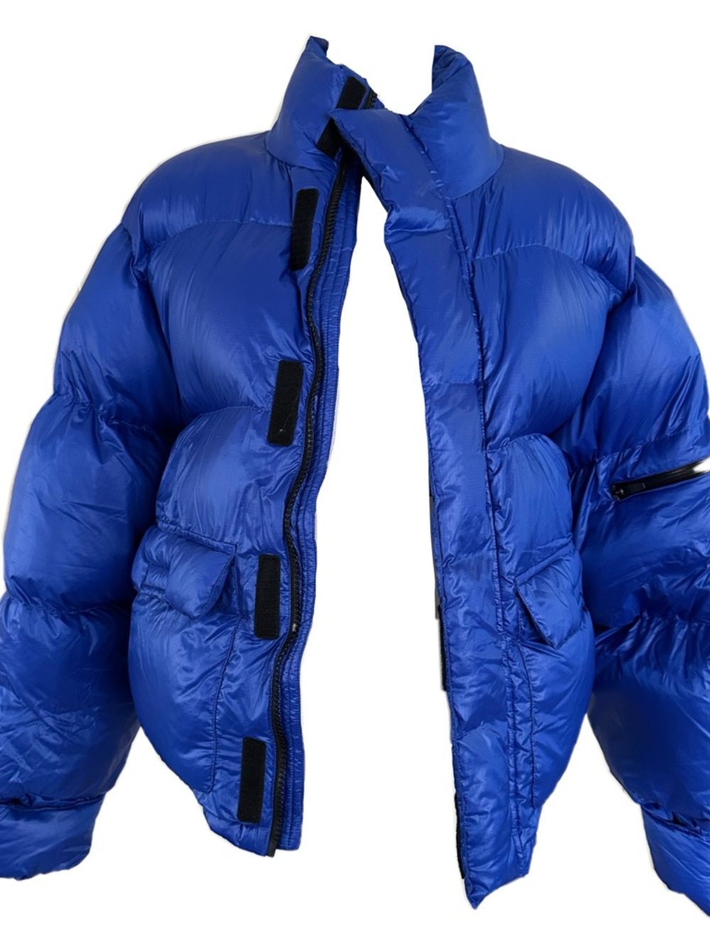 Blue Puffer Jacket - Women's Insulated Coat
